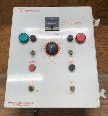 Monitor Manufacturing 6-8151 Material Level Indicator Control Console