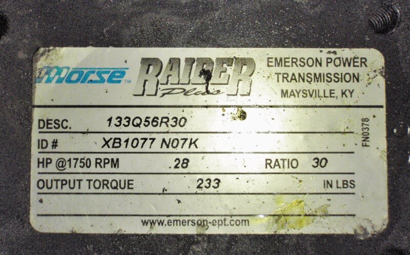 Morse 133Q56R30 Raider Plus Gearbox - Image 4