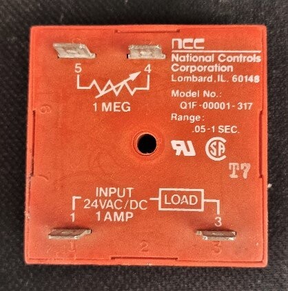 NCC Q1F-00001-317 Solid State Cube Timer Relay - Image 2