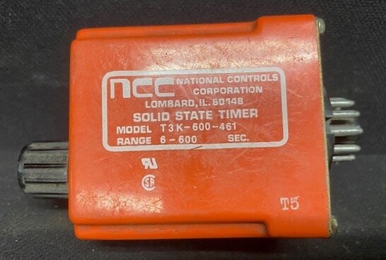 NCC T3K-600-461 AC120V Solid State Timer Relay