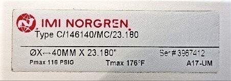 Norgren C/146140/MC/23.180 Externally Guided Cylinder - Image 3