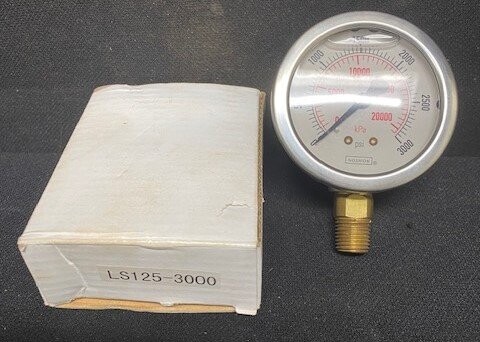 Noshok LS125-3000 Liquid Filled Pressure Gauge
