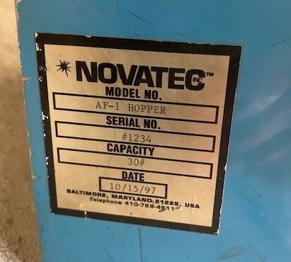 Novatec AF-1 30 Pound Capacity Additive Hopper - Image 3