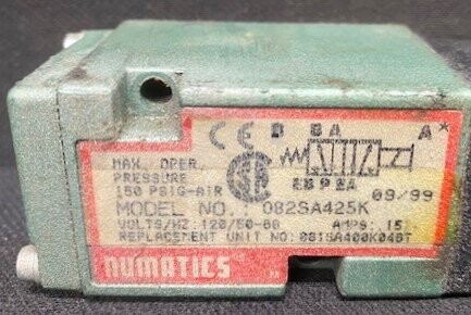 Numatics 082SA425K Pneumatic Solenoid Valve - Image 2