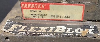 Numatics HH-2 FlexiBlok Manifold with 081RS100J Regulator - Image 3
