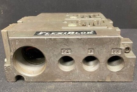 Numatics Unknown Model Valve Manifold Assembly (2 Blocks) - Image 2