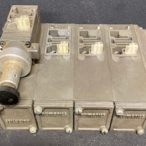 Numatics Repl# 081RS100J Pneumatic Regulator Valve on FlexiBlok 4 Manifold Assembly