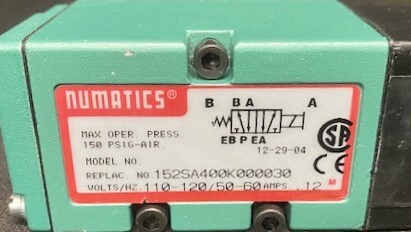 Numatics Repl# 152SA400K000030 Pneumatic Valve - Image 2