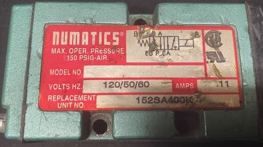 Numatics Repl# 152SA400K Pneumatic Valve - Image 2