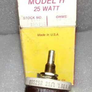 Ohmite RHS25R Model H 25Ω Rheostat Potentiometer