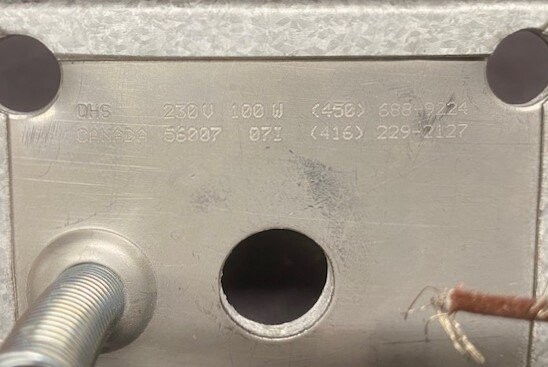 OHS 56007 75x85mm Heater Plate - Image 3