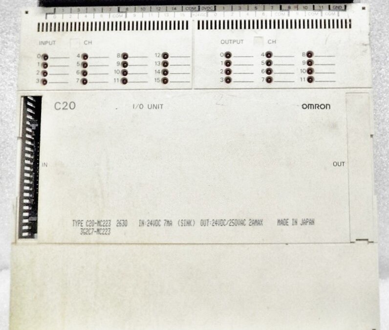 Omron C20-MC223 2630 3G2C7-MC223 PLC Expansion 16 in. Input-12 in Output