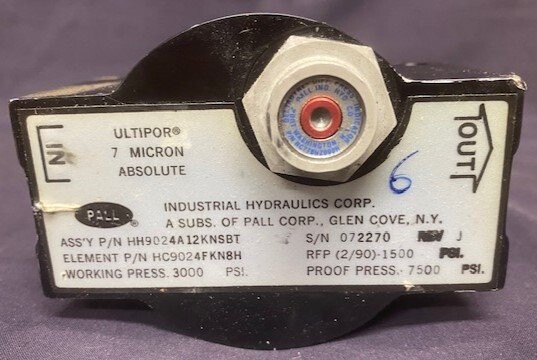 Pall HH9024A12KNSBT Hydraulic Filter Assembly - Image 2