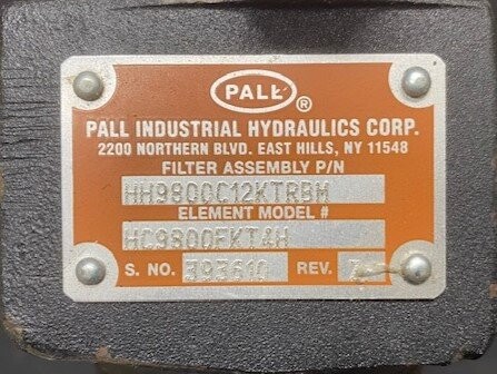 Pall HH9800C12 KTRBM Filter Assembly - Image 2