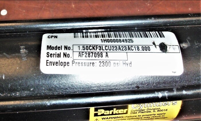 Parker CJ3LLUS23AC Hydraulic Cylinder - Image 2