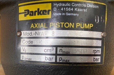 Parker PAF8RA3C Axial Piston Pump - Image 2