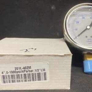 PIC Gauges 201L-402M 0-1000 PSI Gauge