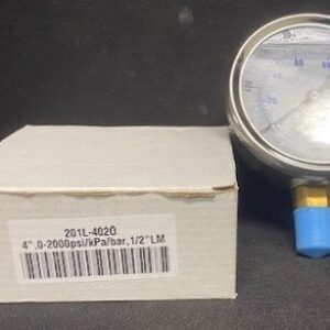 PIC Gauges 201L-402O 0-2000 PSI Gauge