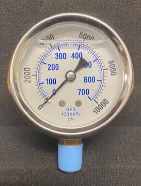 PIC Gauges PRO-201L-254U 0-10000 PSI Pressure Gauge - Image 2