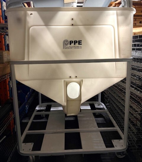 Plastic Process Equipment 1400 lb. Material Bin