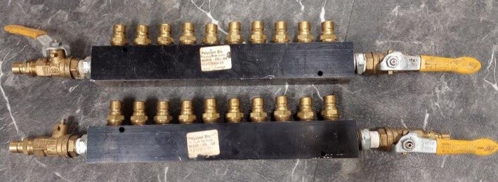 Polyconn 10 port water manifold