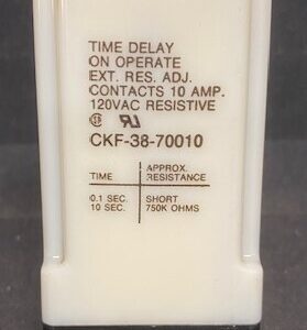 Potter & Brumfield CKF-38-70010 AC120V Time Delay Relay
