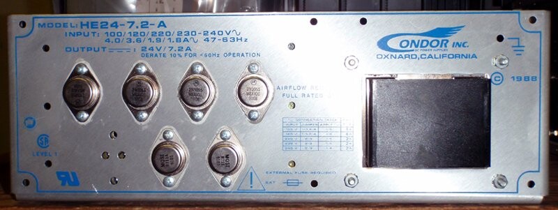 Condor Inc. HE24-7.2-A Power Supply