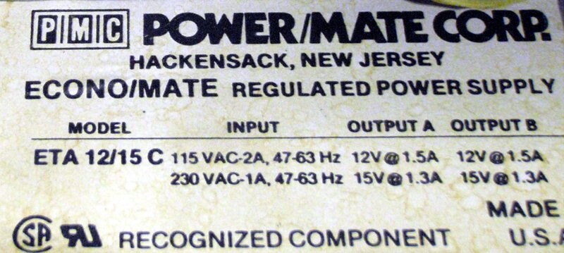 PMC ETA 12/15 C Power Supply - Image 2