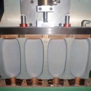 Heise Unknown Model 16 oz Quad Oval Bottle Mold with Tail Puller (Blasted Finish)