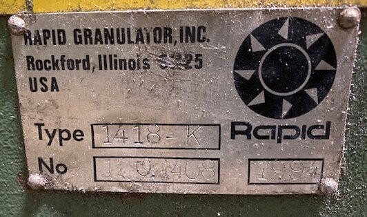 Rapid 1418-K 25 HP Granulator - Image 4