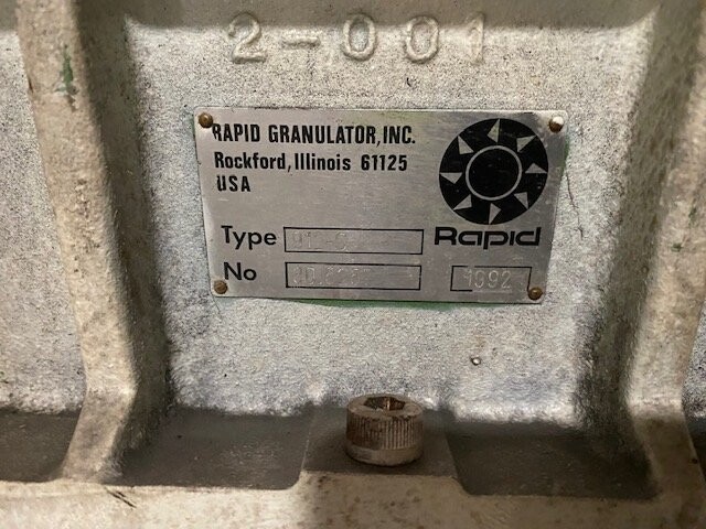 Rapid 912C 5 HP Plastics Granulator - Image 3