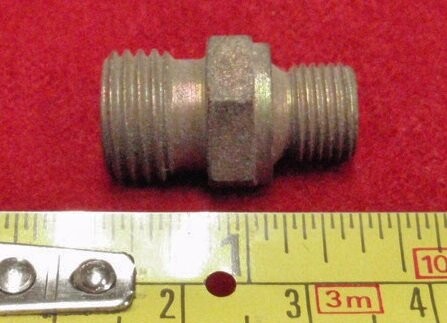 Unknown Brand Unknown Model Reducing Nipple 1/4" x 1/2" Male Hexhead