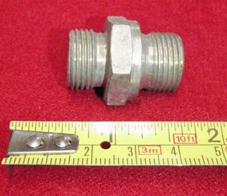 Unknown Brand Unknown Model Reducing Nipple 3/8" x 3/8" Male Hexhead