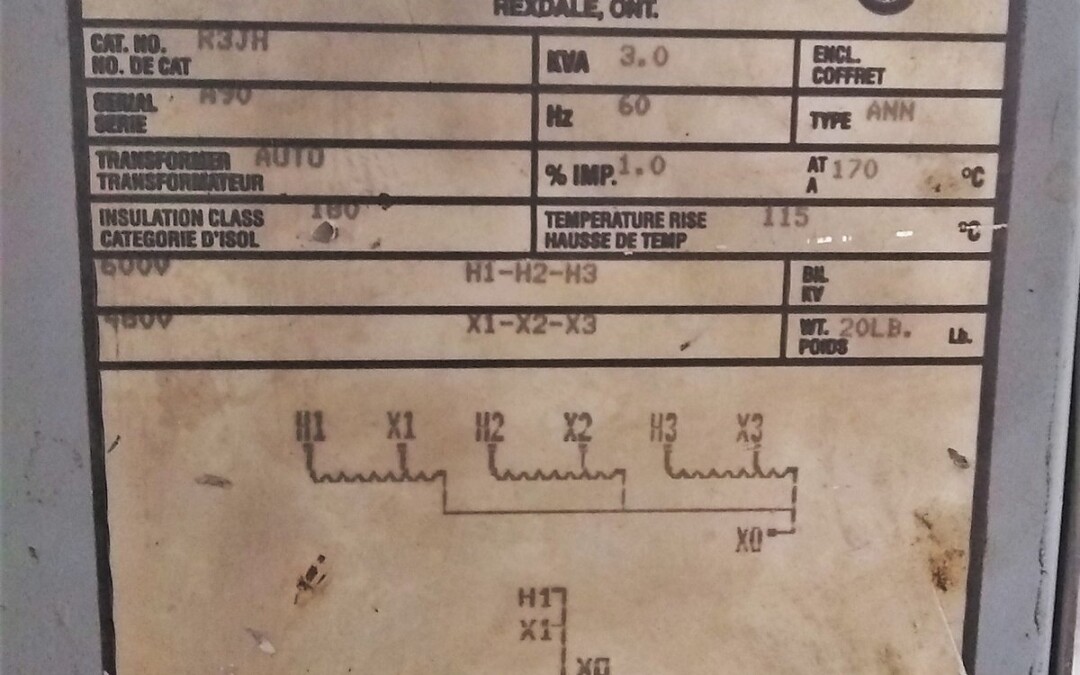 Rex Manufacturing R3JH 3.0 KVA Transformer - Image 2