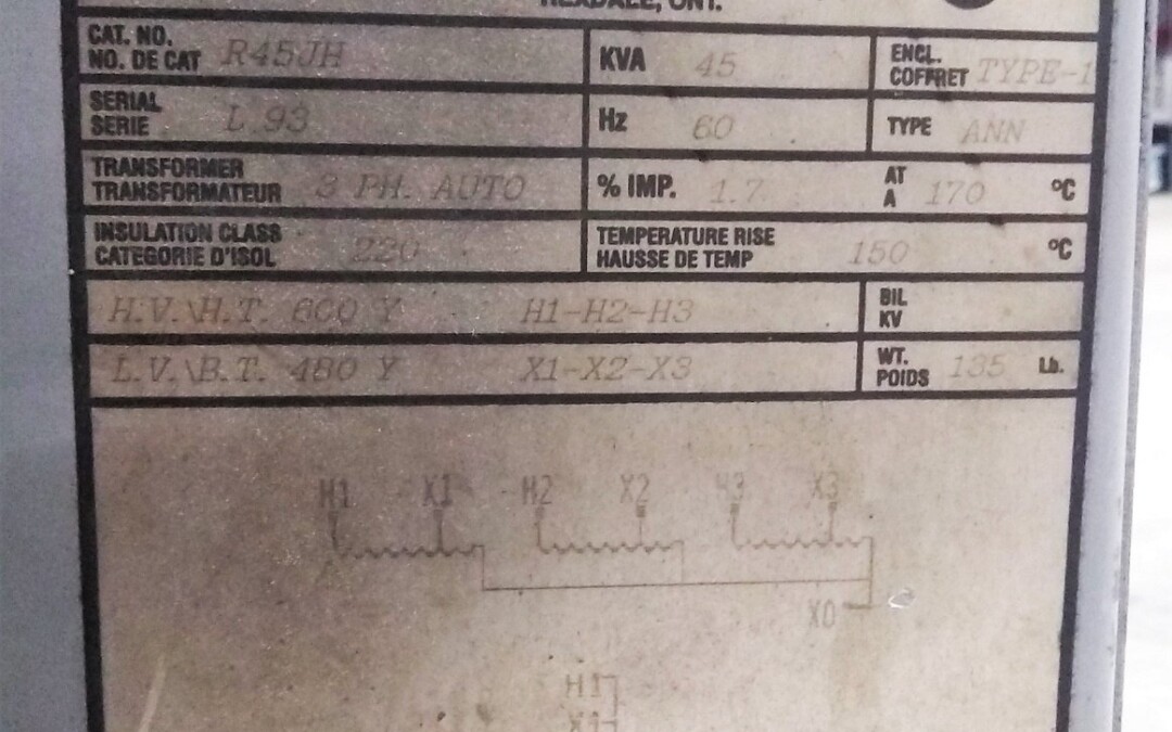 Rex Manufacturing R45JH 45 KVA Transformer - Image 2