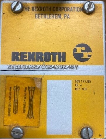 Rexroth 3WE10A32/CG24N9Z45Y Hydraulic Valve - Image 2