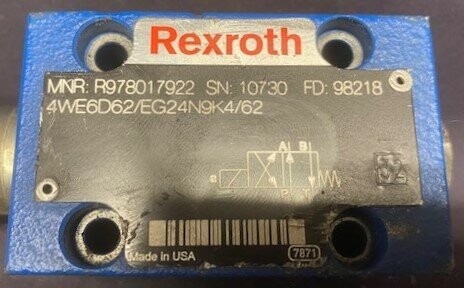 Rexroth 4WE6D62/EG24N9K4/62 Hydraulic Valve - Image 2
