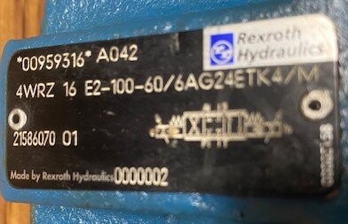 Rexroth 4WRZ 16 E2 100-60/6AG24ETK4/M Proportional Directional Valve - Image 2