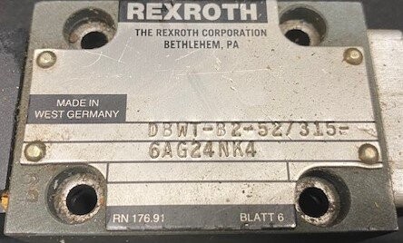 Rexroth DBWT-B2-52/315-6AG24NK4 Hydraulic Valve - Image 2