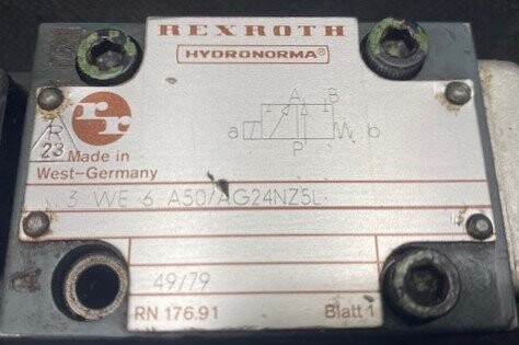 Rexroth-Hydronorma 3 WE 6 A50/AG24NZ5L Hydraulic Valve - Image 2