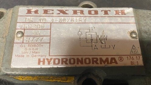 Rexroth-Hydronorma DR 10 4-30/315Y Pressure Reducing Valve - Image 2