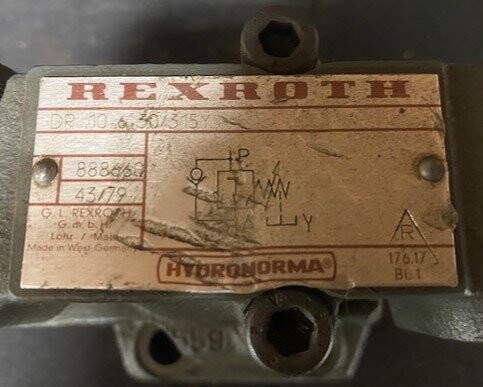 Rexroth-Hydronorma DR 10-6-30/315Y Hydraulic Valve - Image 2