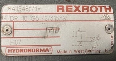 Rexroth-Hydronorma DR 10 G5-42/315YM Hydraulic Valve - Image 2