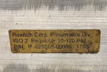 Rexroth P-029905-00000 Pneumatic Valve with Pressure Regulator - Image 3