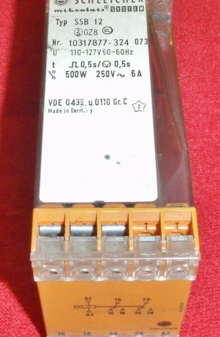 Schleicher SSB 12 Time Delay Relay
