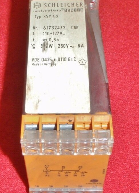 Schleicher SSY 52 Time Delay Relay