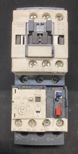 Schneider Electric-Telemecanique LC1-D09 Contactor with LRD-05 Tesys Thermal Overload Relay