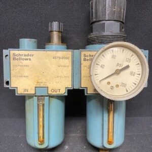 Schrader-Bellows 4579-2000 Lubricator and 4599-5500 Regulator Assembly
