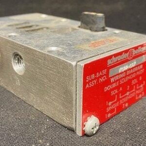 Schrader-Bellows K022-097 Pneumatic Valve Sub Base