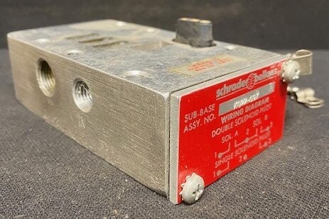 Schrader-Bellows K022-097 Pneumatic Valve Sub Base